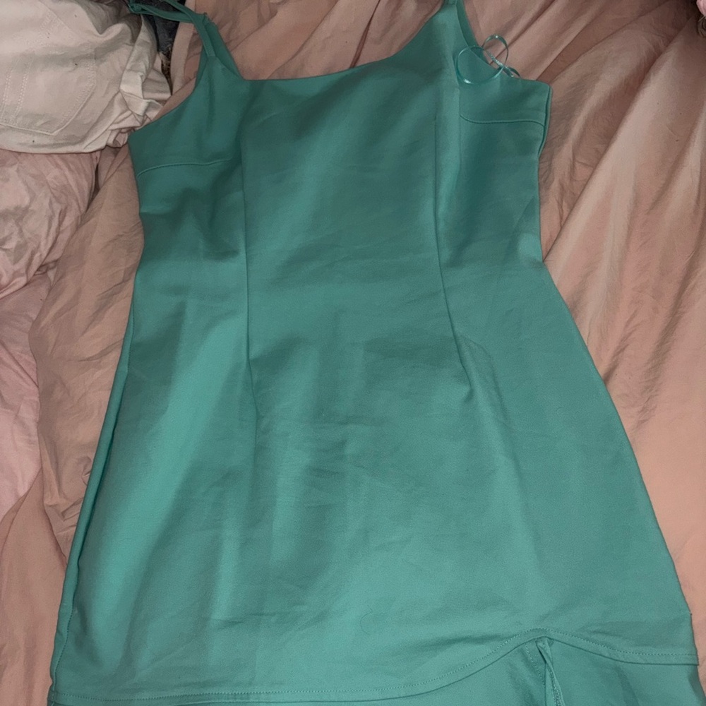 Blue mini dress